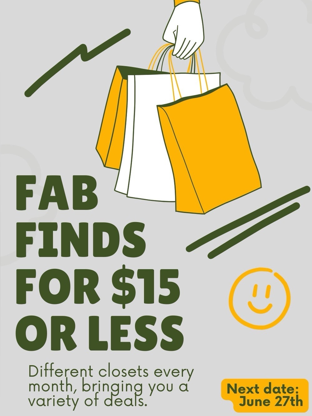 FAB FINDS for $15 or less FLYER w/@bethkincaid11
